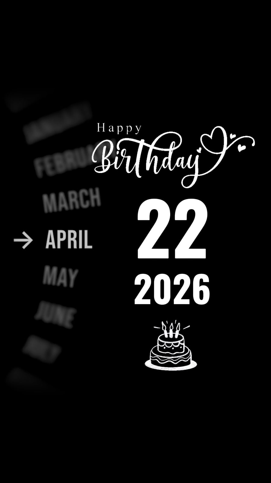 HBD MY WIFE 22 APRIL