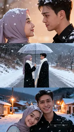 AI snow couple