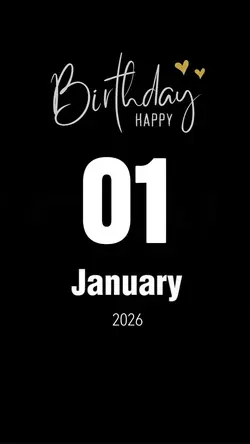 HBD 01 JANUARY 2026