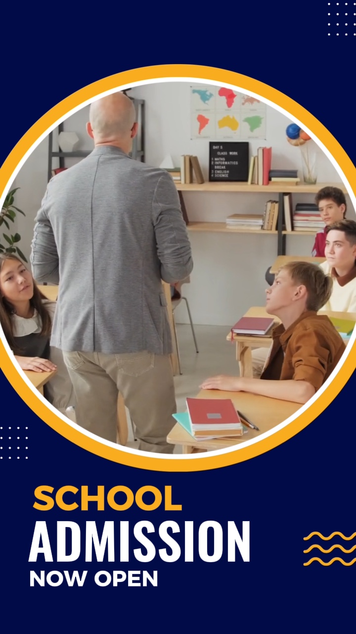 Azul, Amarelo, Promoção De Volta Às Aulas, Exibição De Serviços.