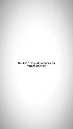 one moment sunset