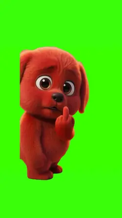 Dog Middle Finger