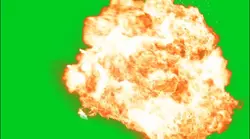 Green screen explode