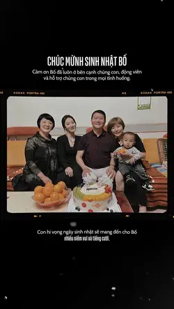 Chúc sinh nhật bố