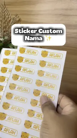 Sticker Custom Nama