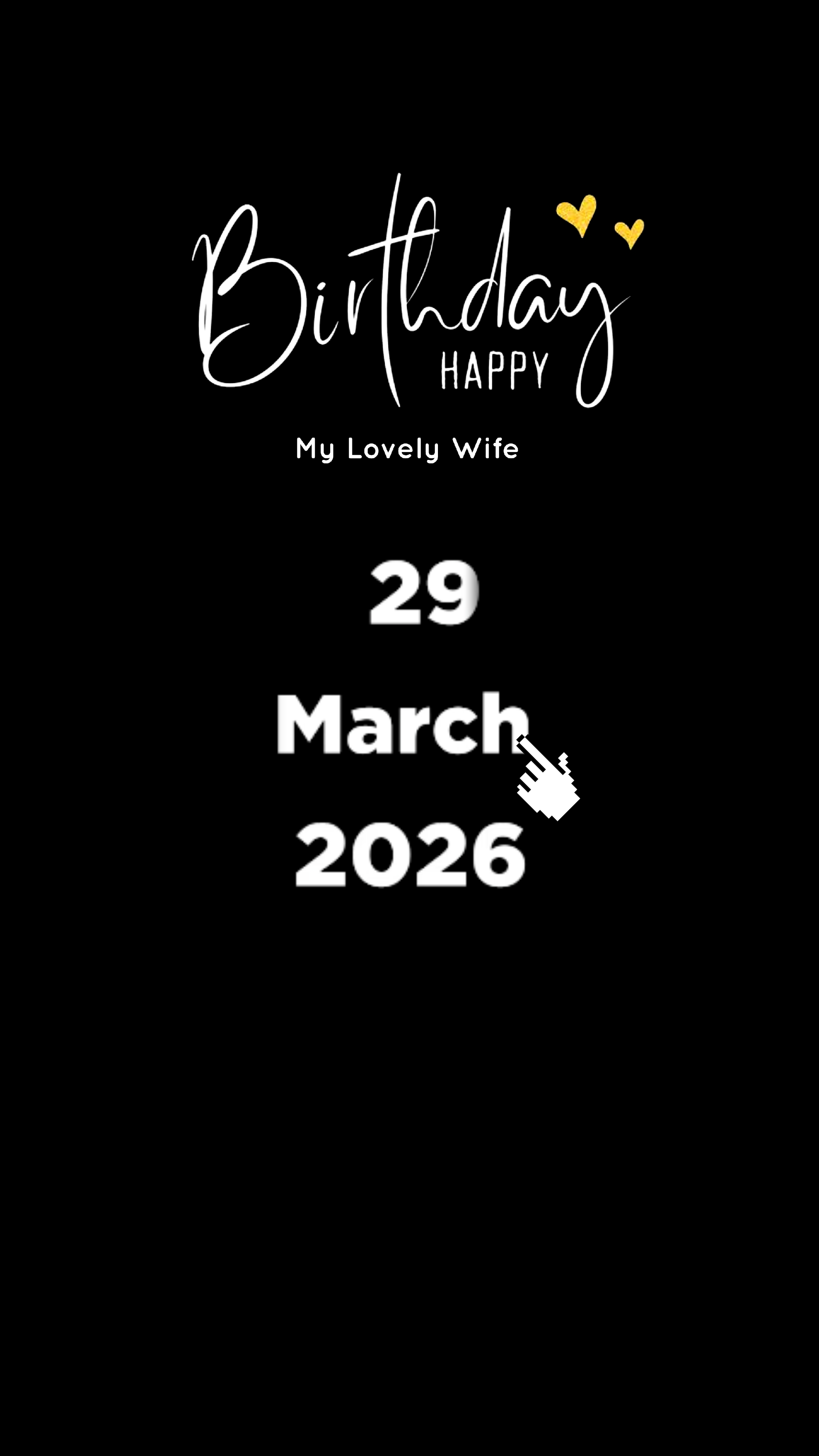 HBD WIFE 29 MARS