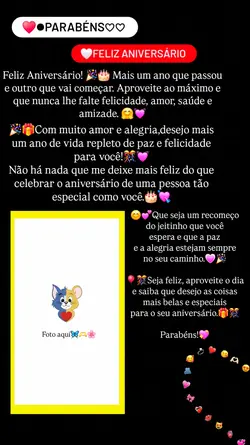 Feliz aniversário 