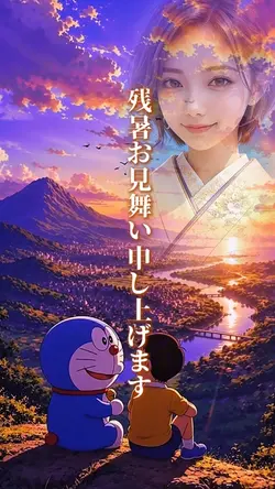 残暑お見舞い申し上げます1クリップ