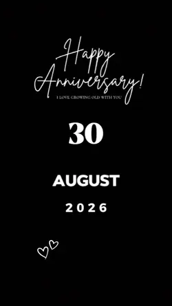 30 AUGUST ANNIV