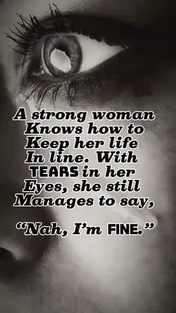 tears in her eyes