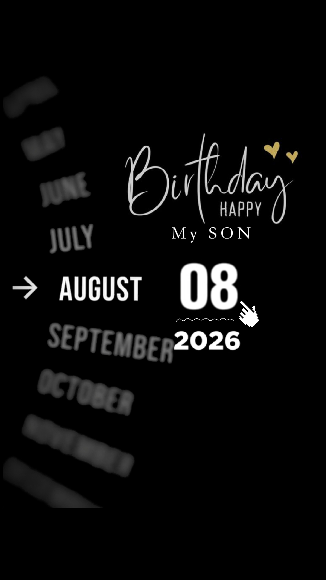 HBD FILHO 08 DE AGOSTO