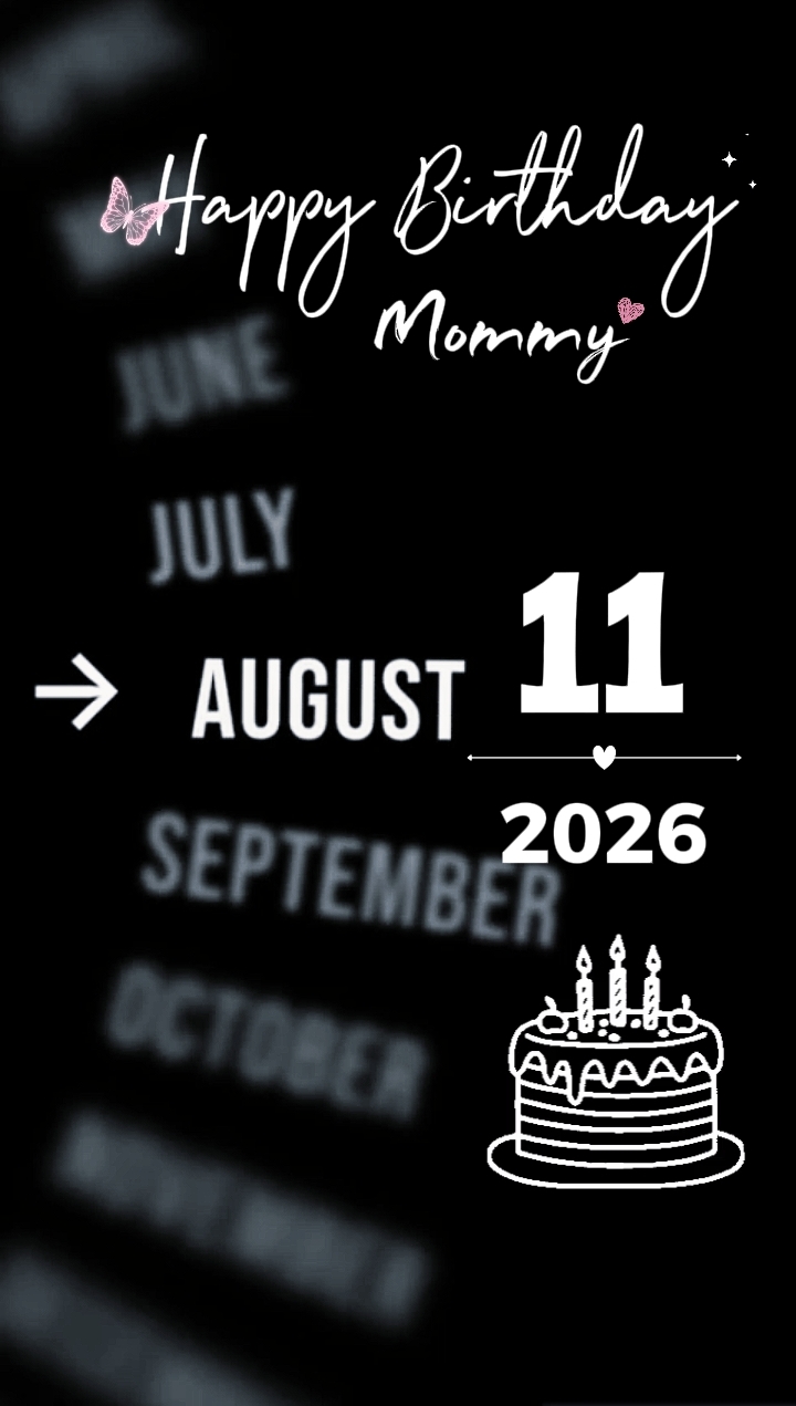 ANIVERSÁRIO MAMÃE 11 DE AGOSTO