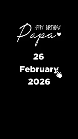 HBD PAPA 26 FEBRUARY