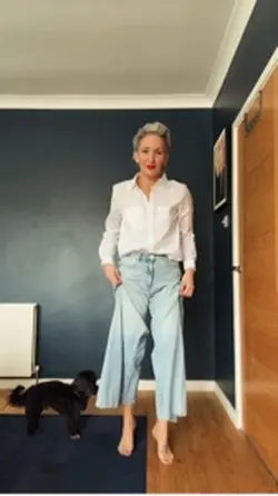 Wide leg jeans