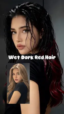 Wet Dark Hair