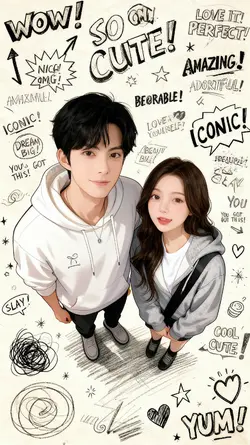AI Cartoon couple