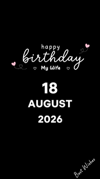 HBD ESPOSA 18 DE AGOSTO 