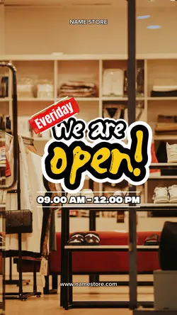 we are open
