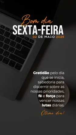 Bom dia sexta-feira 