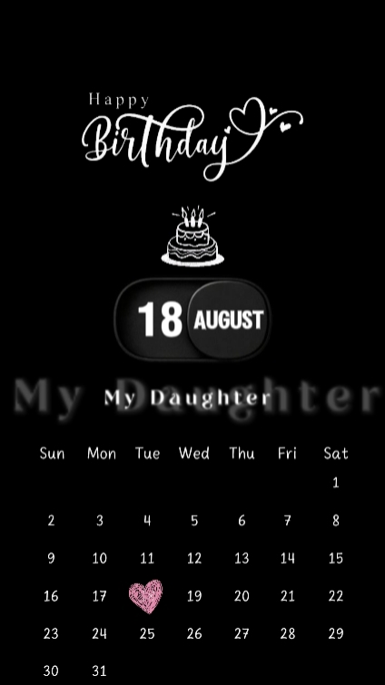 hbd daughter 18 augu