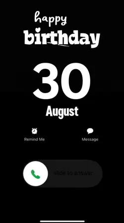 birthday 30 August