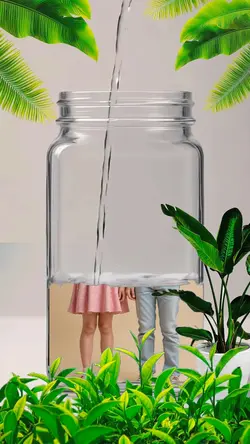 photo in glass