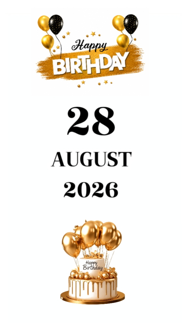 BDAY SON 28 AUGUST