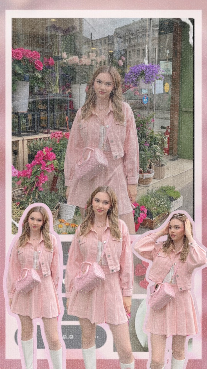 Günlük pembe kıyafet