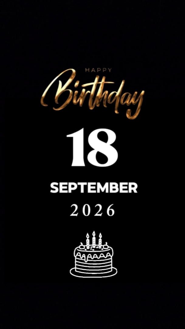 HBD SON 18 SEPTEMBER