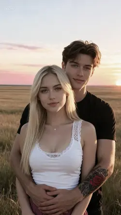 Trend couple collage