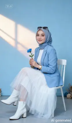 Photoshoot baby blue