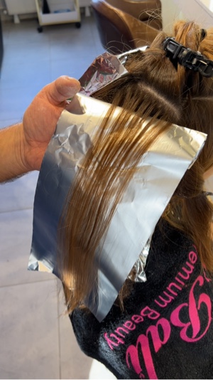 Diseño de cabello de color de cabello
