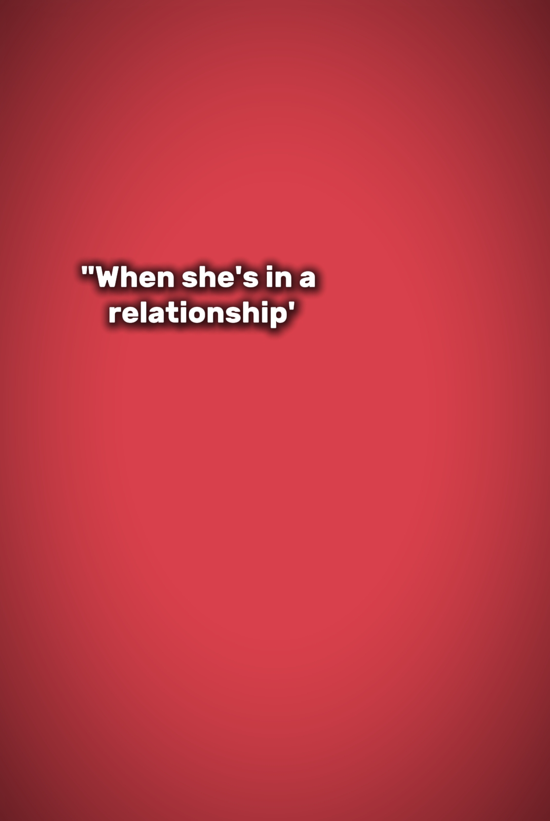dans une relation