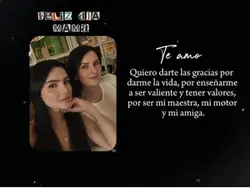 Te amo mucho mami