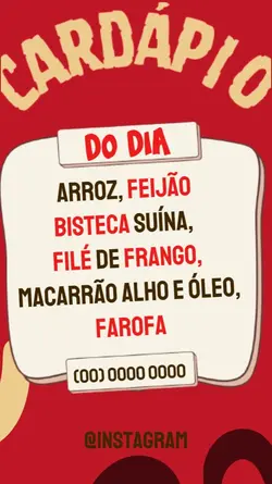 Cardápio