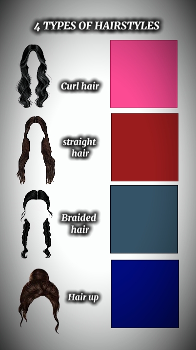 4 Arten von Frisuren 