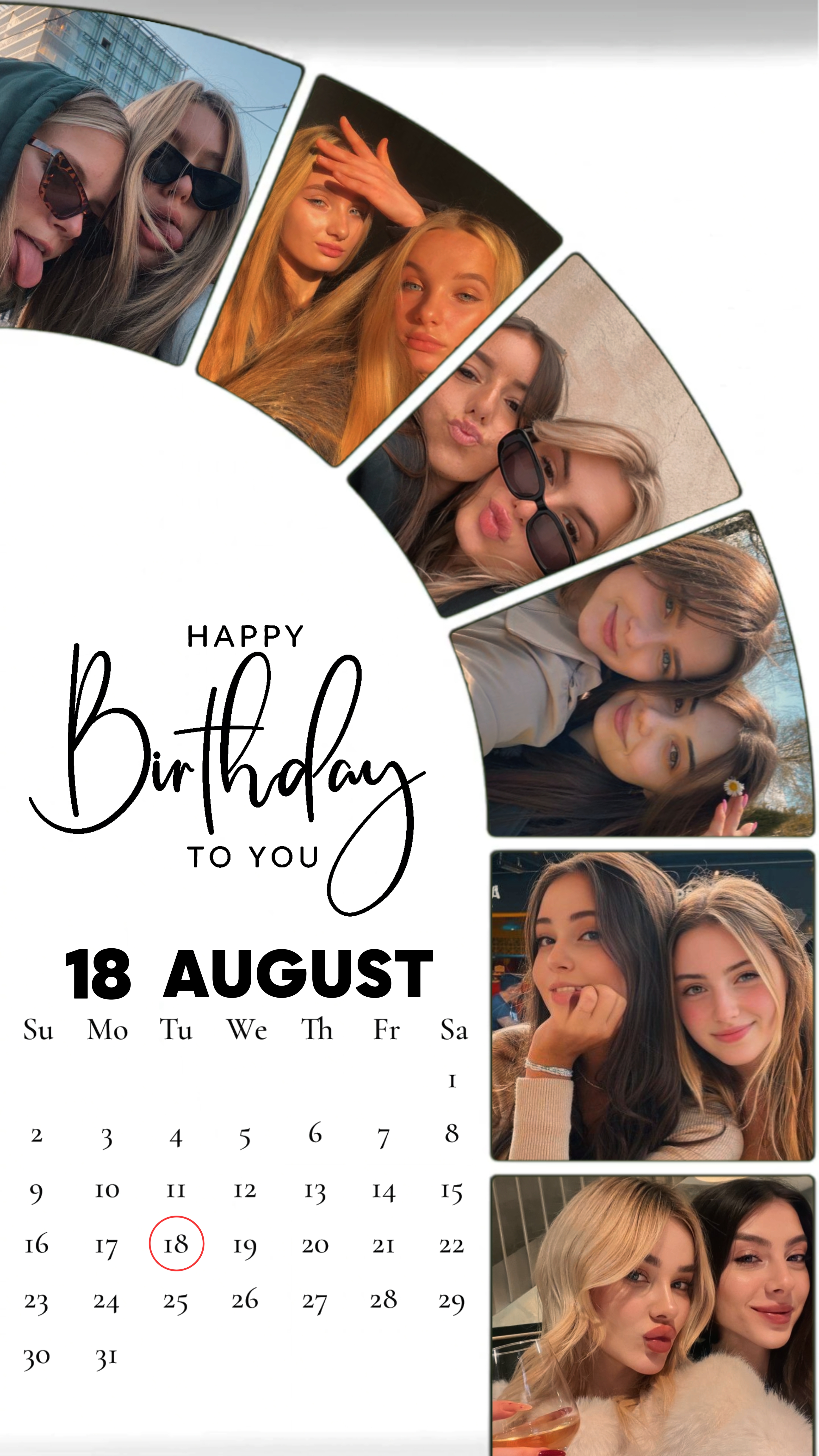 BIRTHDAY 18 AUGUST