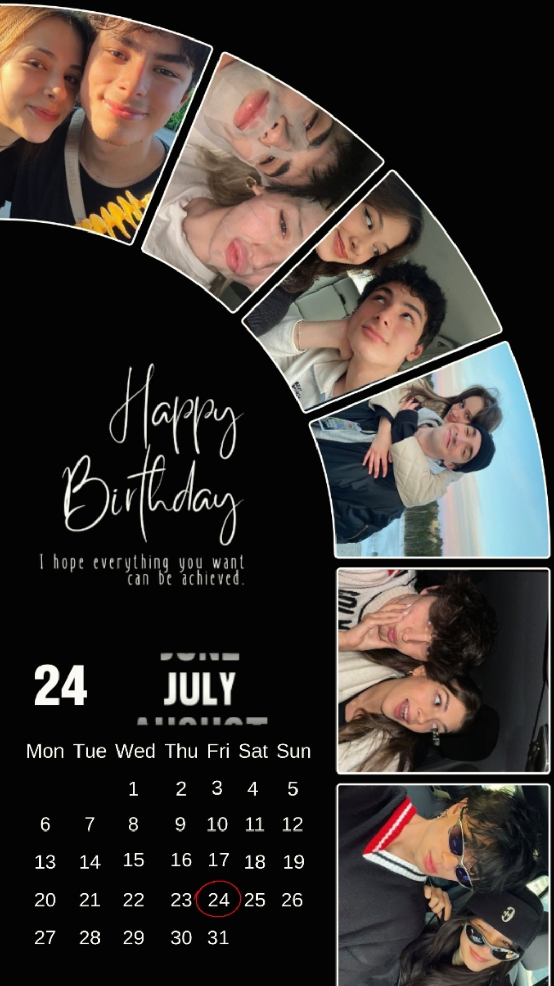 Anniversaire du 24 juillet