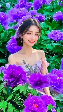 Among the flowers