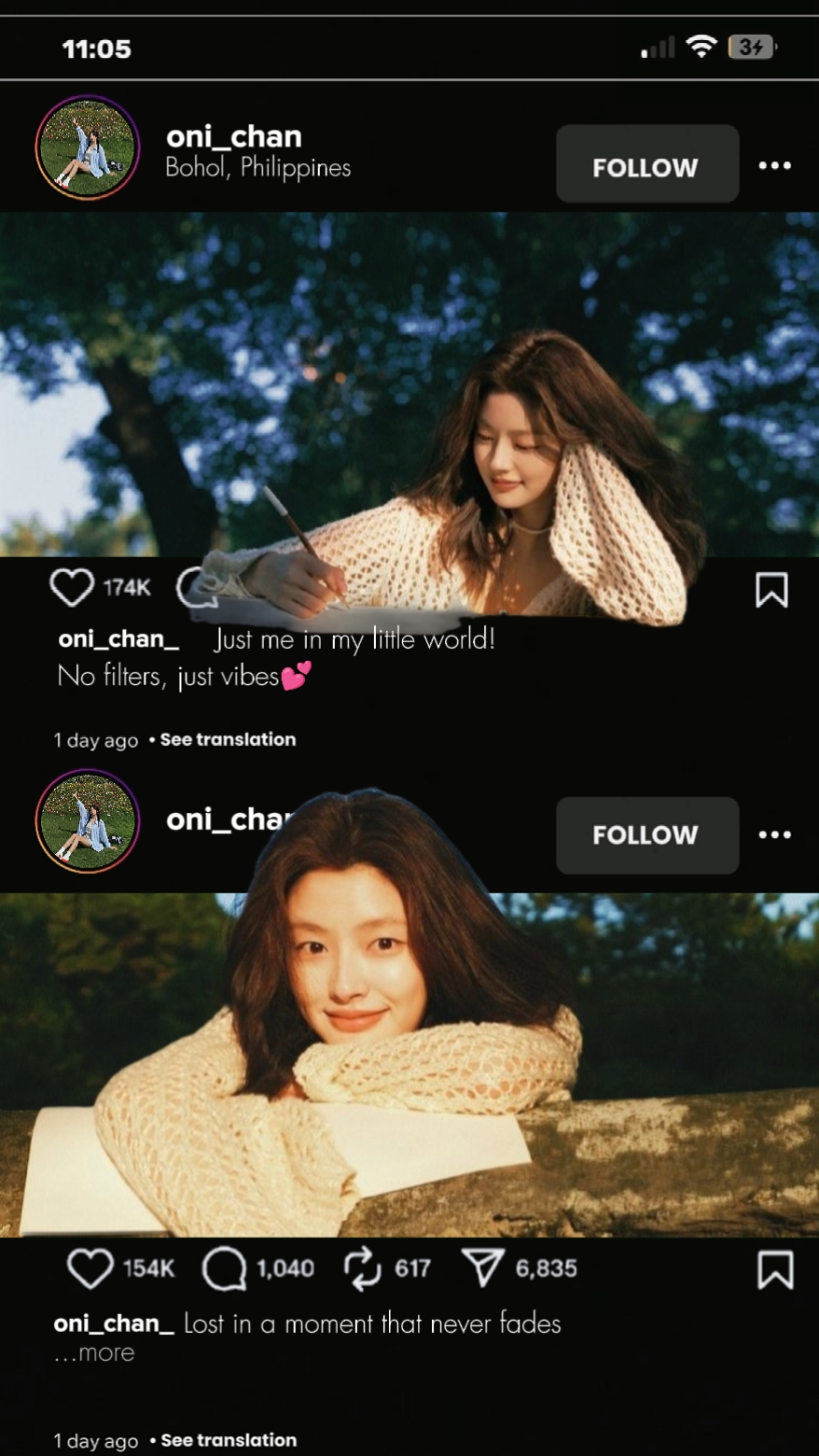 Tendance de l'interface IG