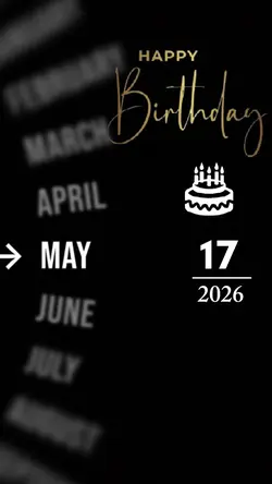 BIRTHDAY 17 MAY 