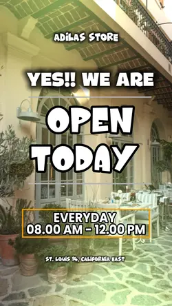 WE ARE OPEN 