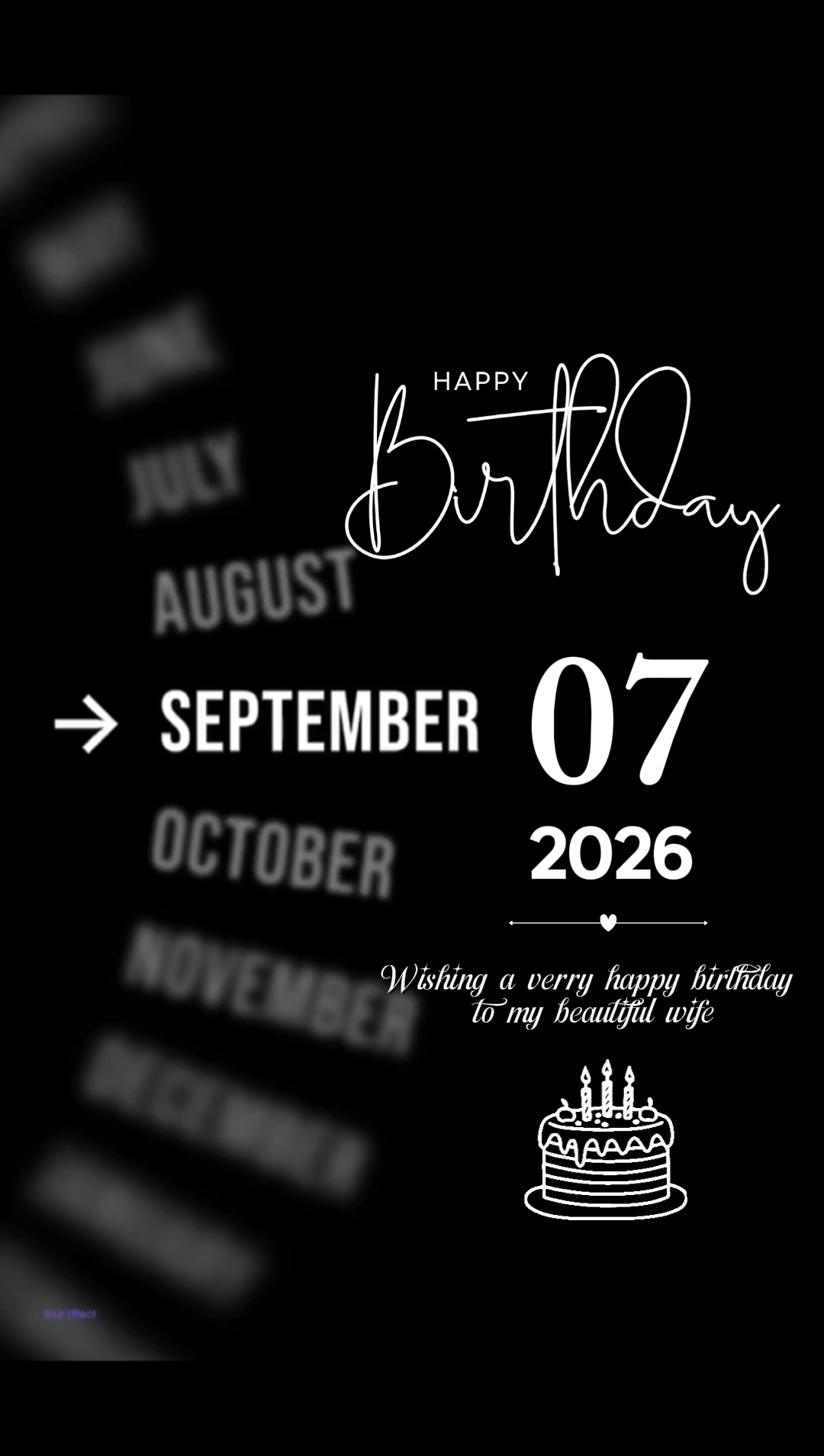 Birthday my love 