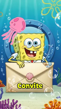 Convite Bob esponja