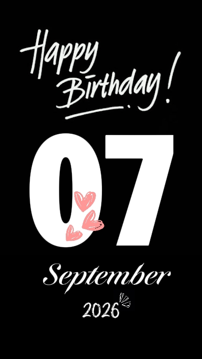 07 SEPT BIRTHDAY