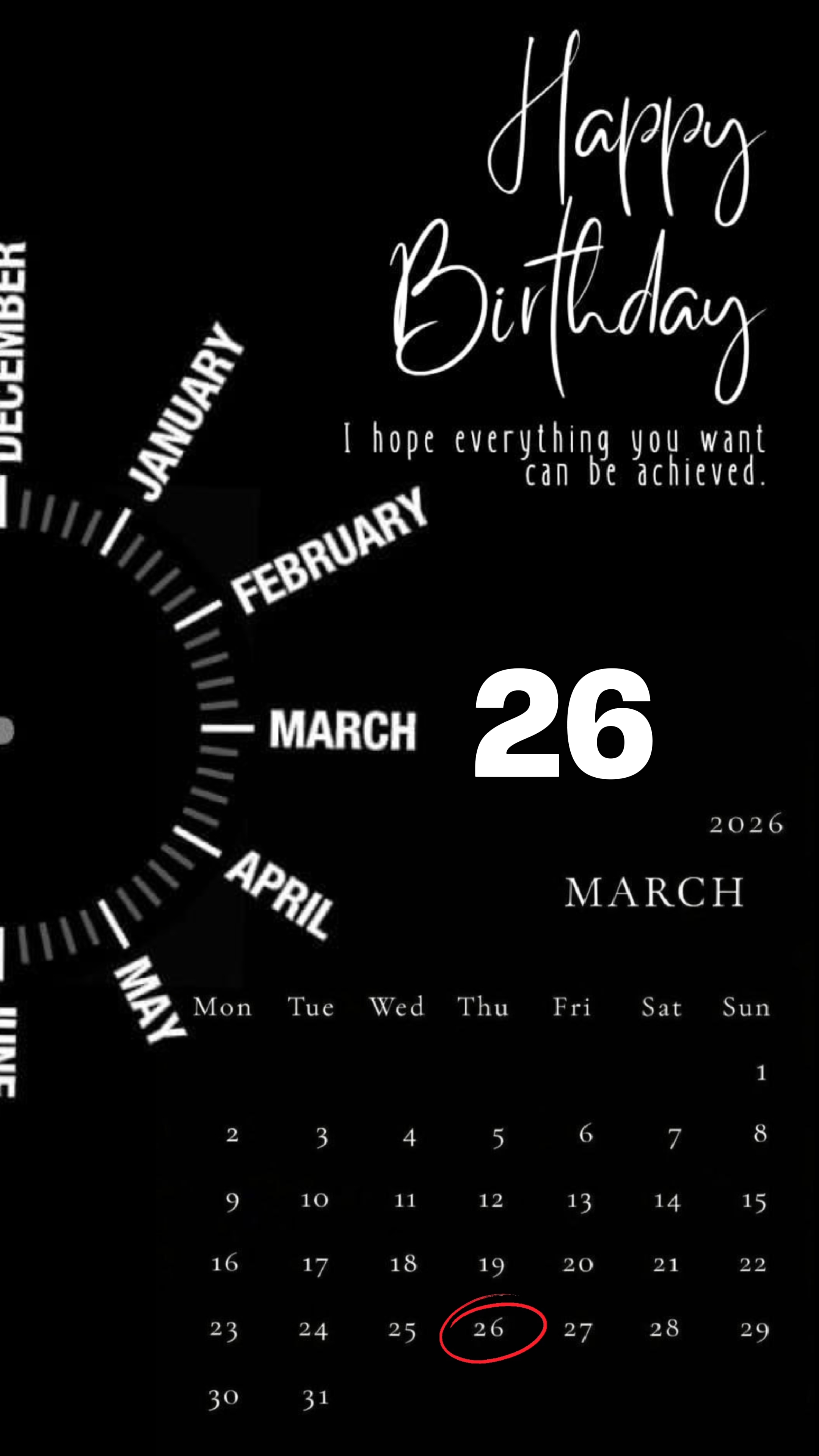 ULANG TAHUN 26 MARET
