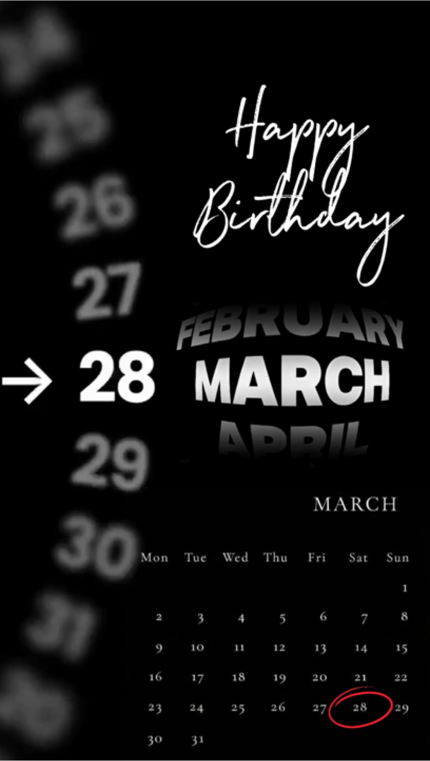 ULANG TAHUN 28 MARET