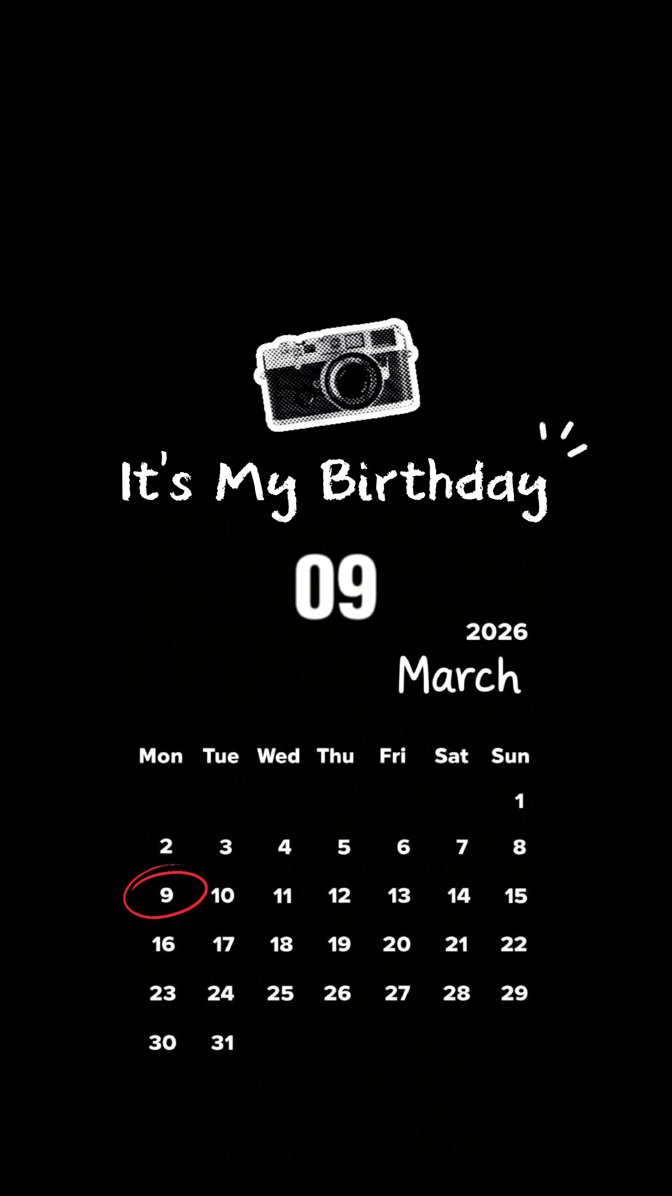 C'est mon anniversaire