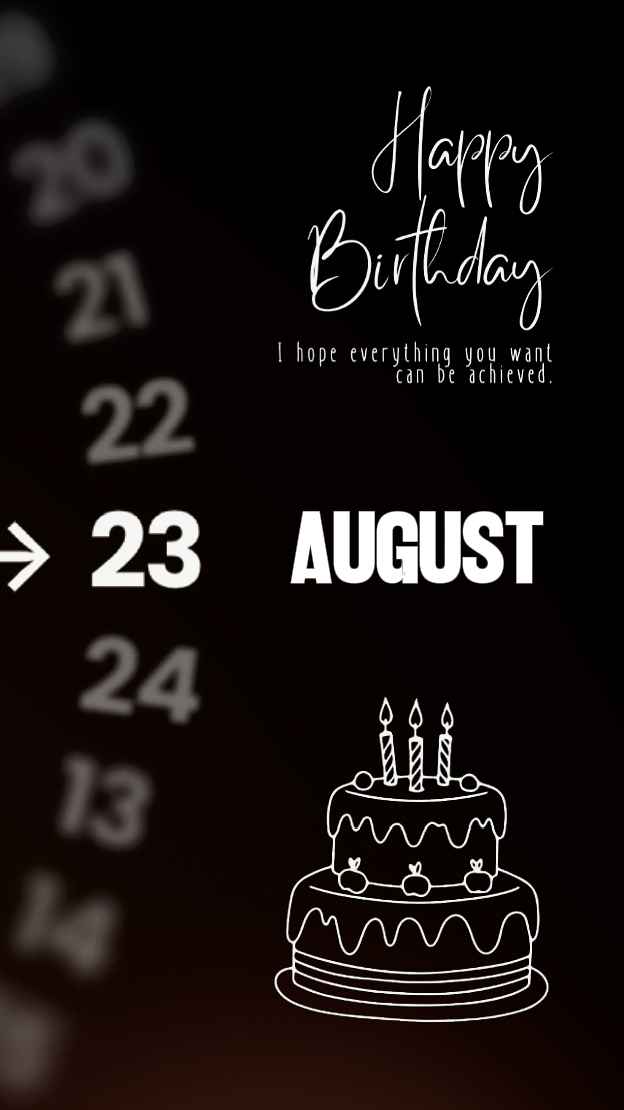 HBD 23 août