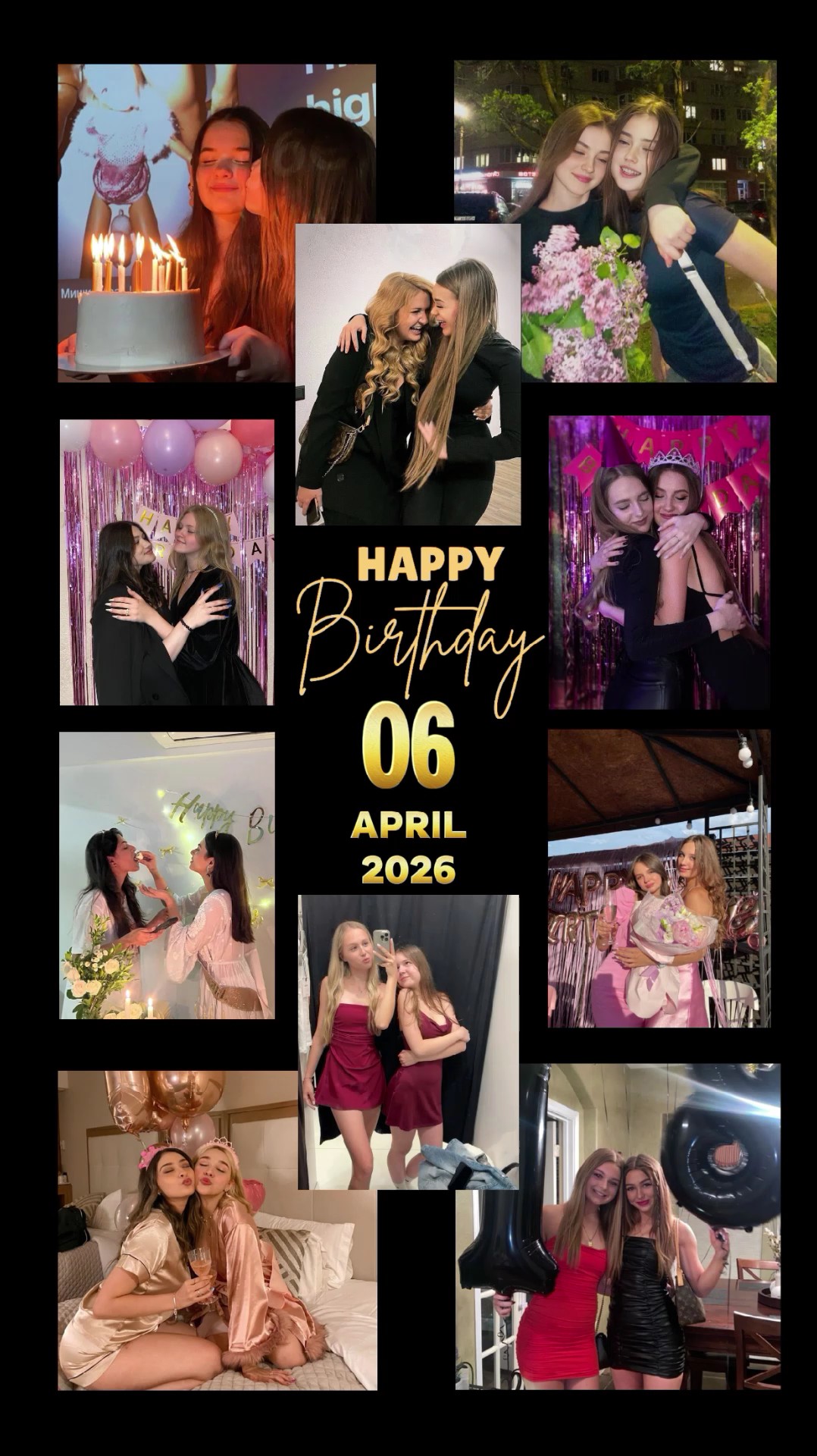 anniversaire de collage